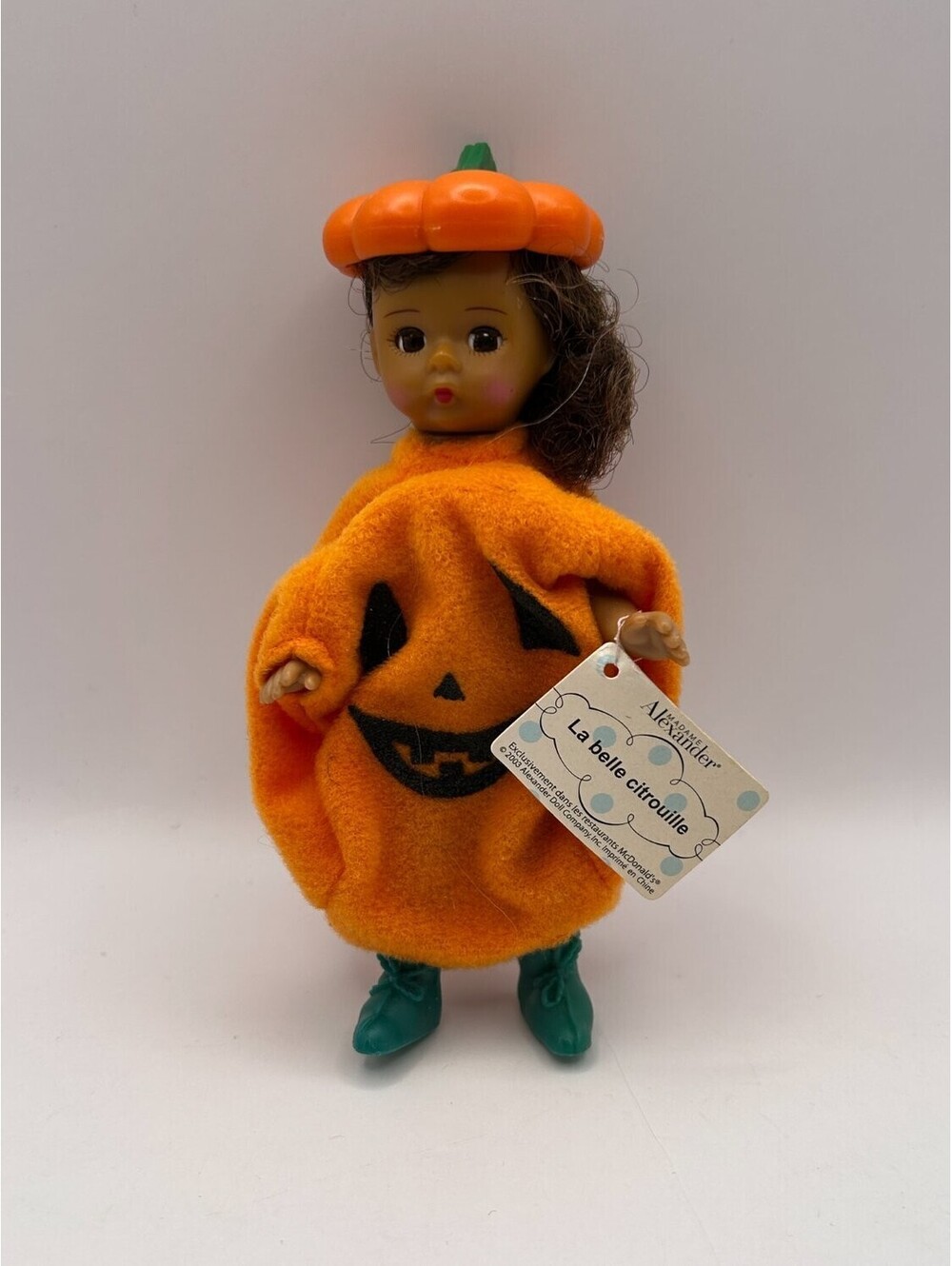 Madame Alexander Mini Doll Halloween Pumpkin Costume 13 Cm Orange felt